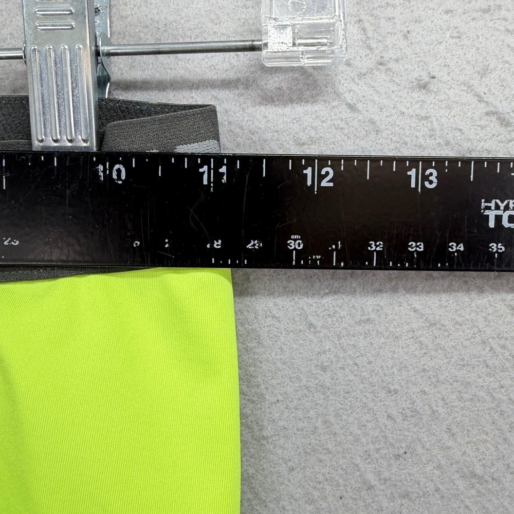 Nike Pro Dri-FIT Shorts Women Small Neon Yellow Compression Athletic Volt Gym - Picture 3 of 8